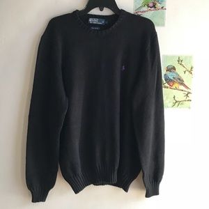 Polo Classical Black Knit Sweater